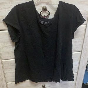 Plain  black shirt
